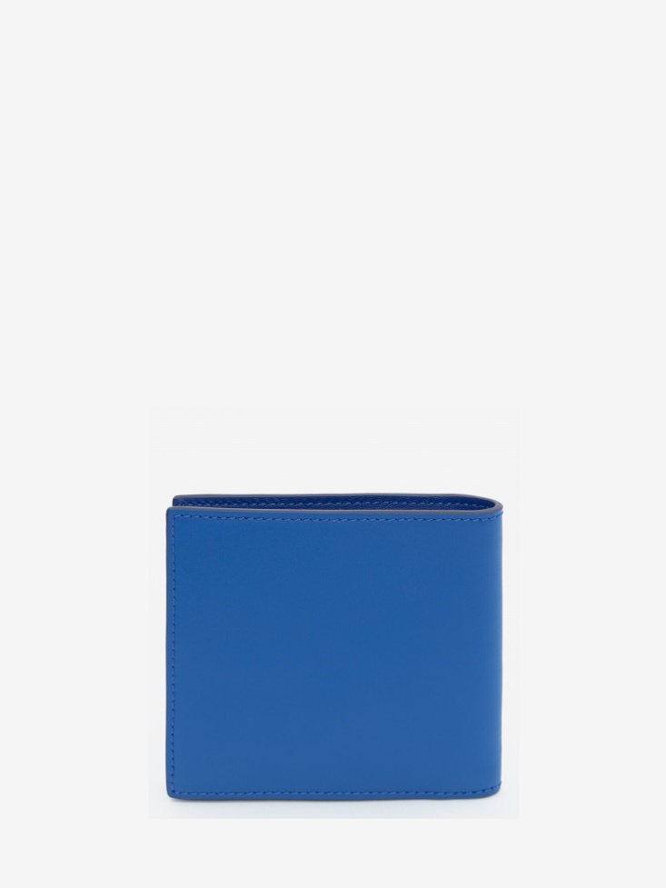 Men's in Graffiti Billfold Wallet Fashion Alexander McQueen Ultramarine