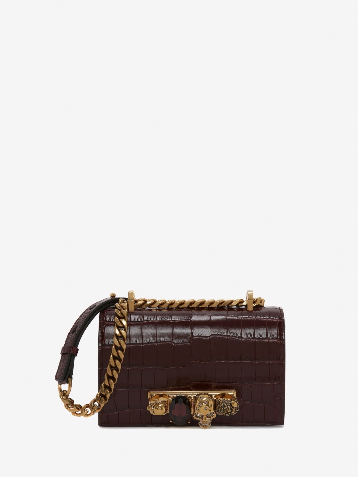 Madder Fashion Alexander McQueen Women's Mini Jewelled Satchel