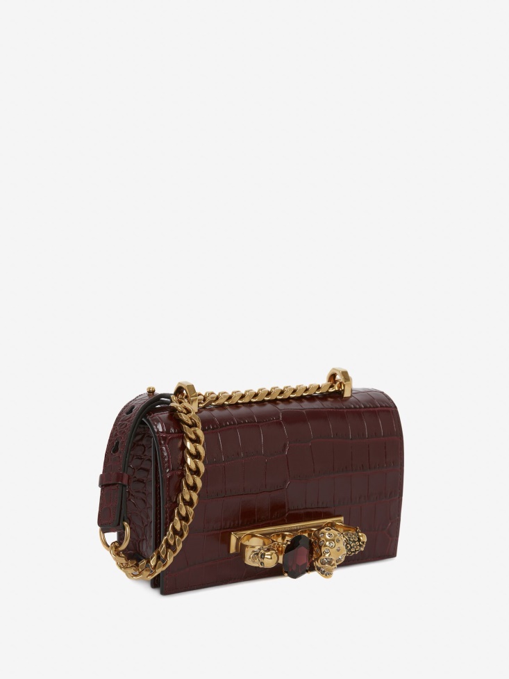 Madder Fashion Alexander McQueen Women's Mini Jewelled Satchel