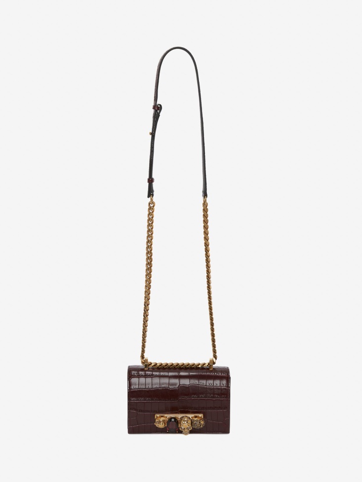 Madder Fashion Alexander McQueen Women's Mini Jewelled Satchel