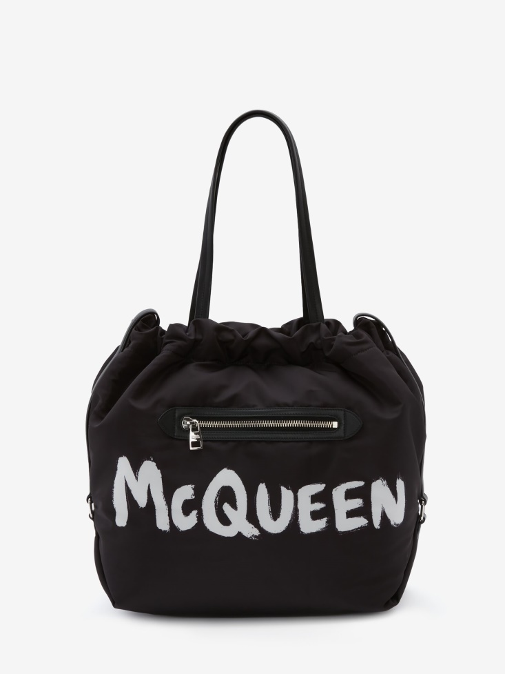 Black/White Women's The Bundle Tote Fashion Alexander McQueen