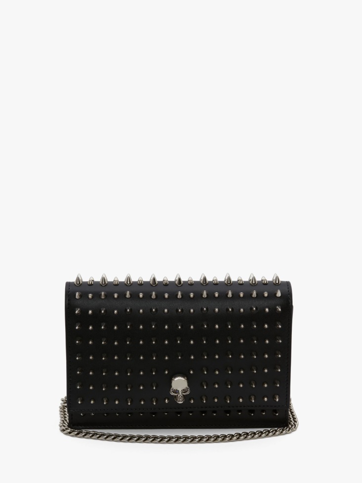Black Fashion Alexander McQueen Women's Small Skull Bag