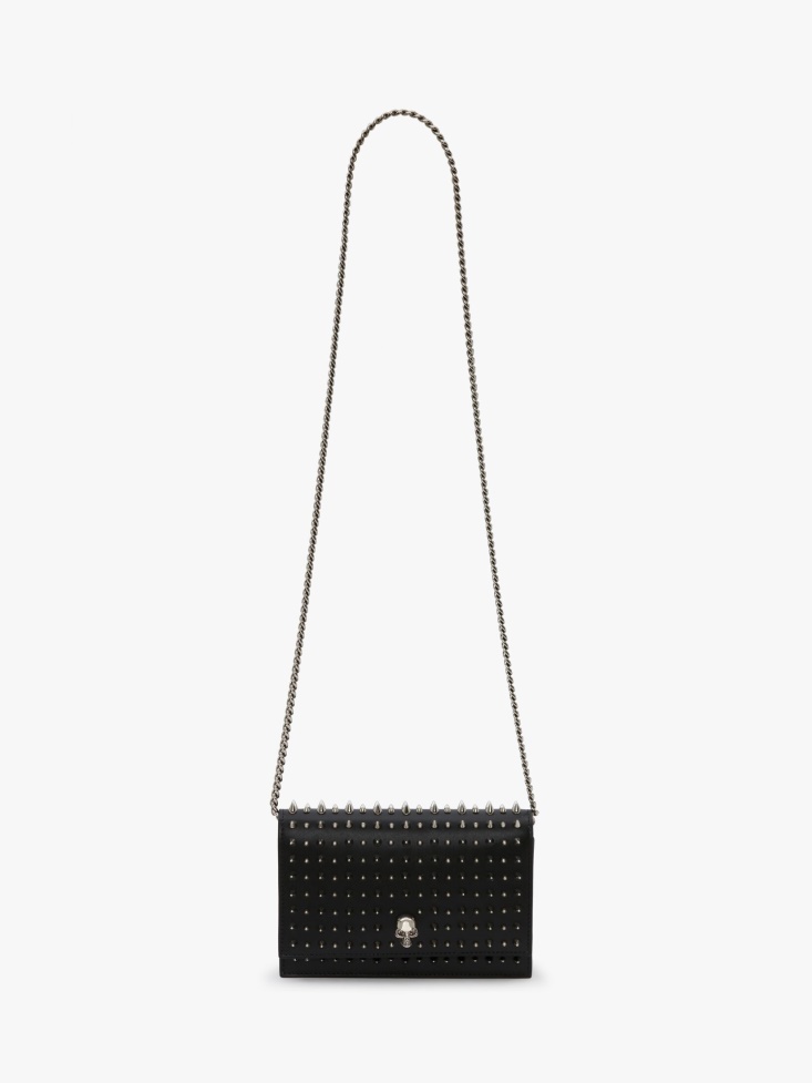 Black Fashion Alexander McQueen Women's Small Skull Bag