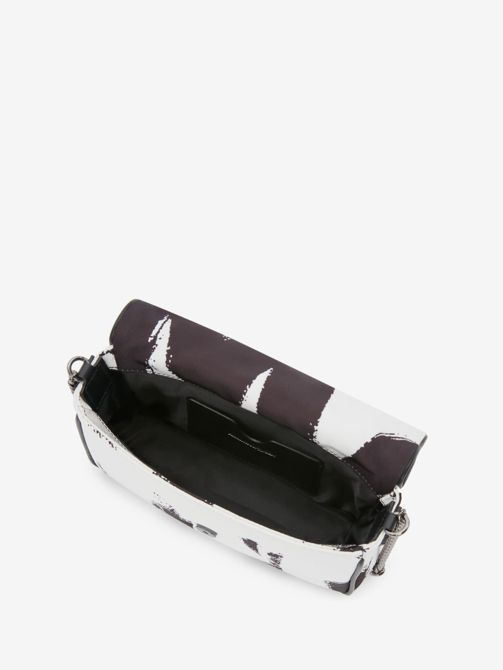 Women's in Graffiti Small Skull Bag Fashion Alexander McQueen Black/White