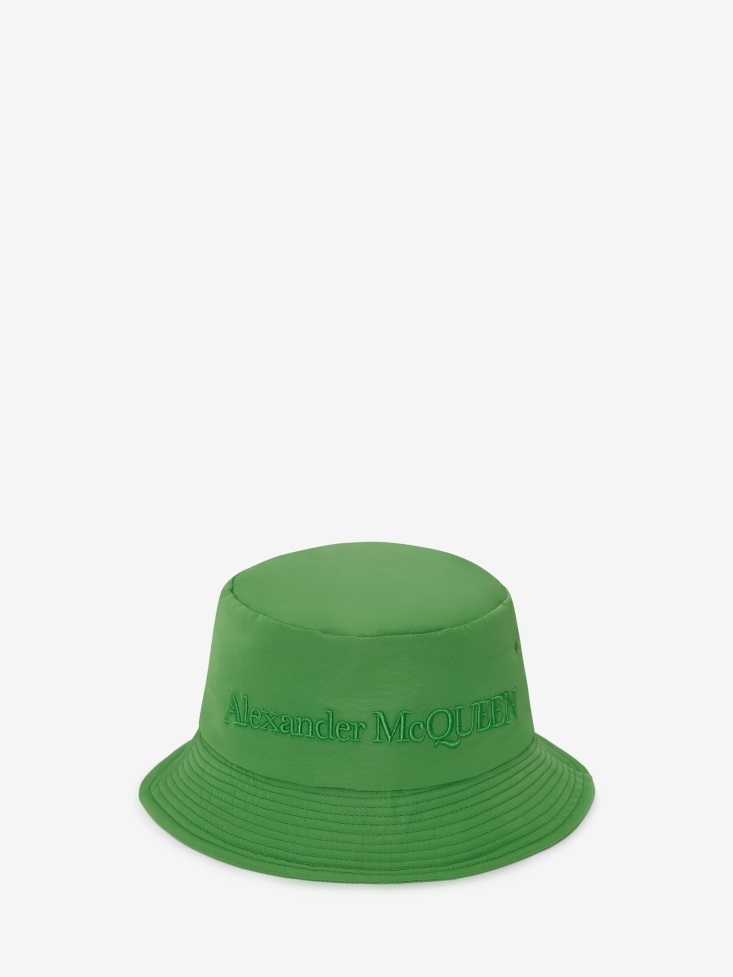Women's Padded Bucket Hat Fashion Alexander McQueen Acid Green