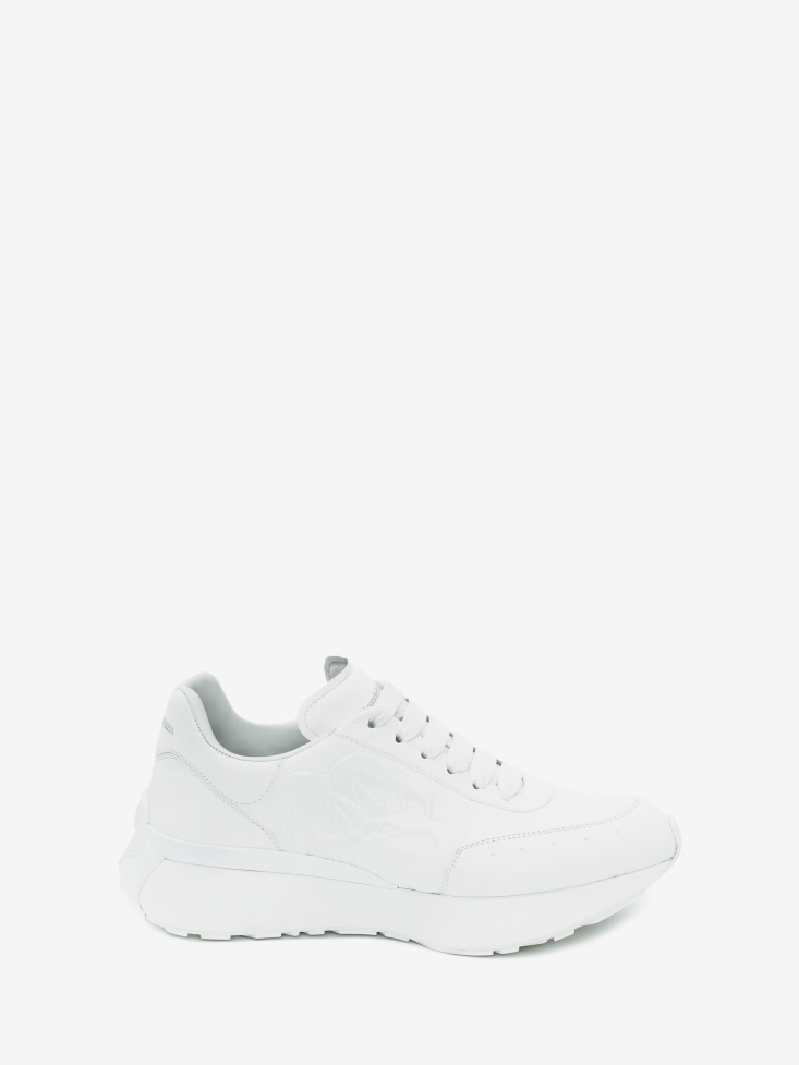 Fashion Alexander McQueen White Men's Sprint Runner