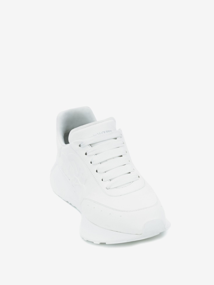 Fashion Alexander McQueen White Men's Sprint Runner