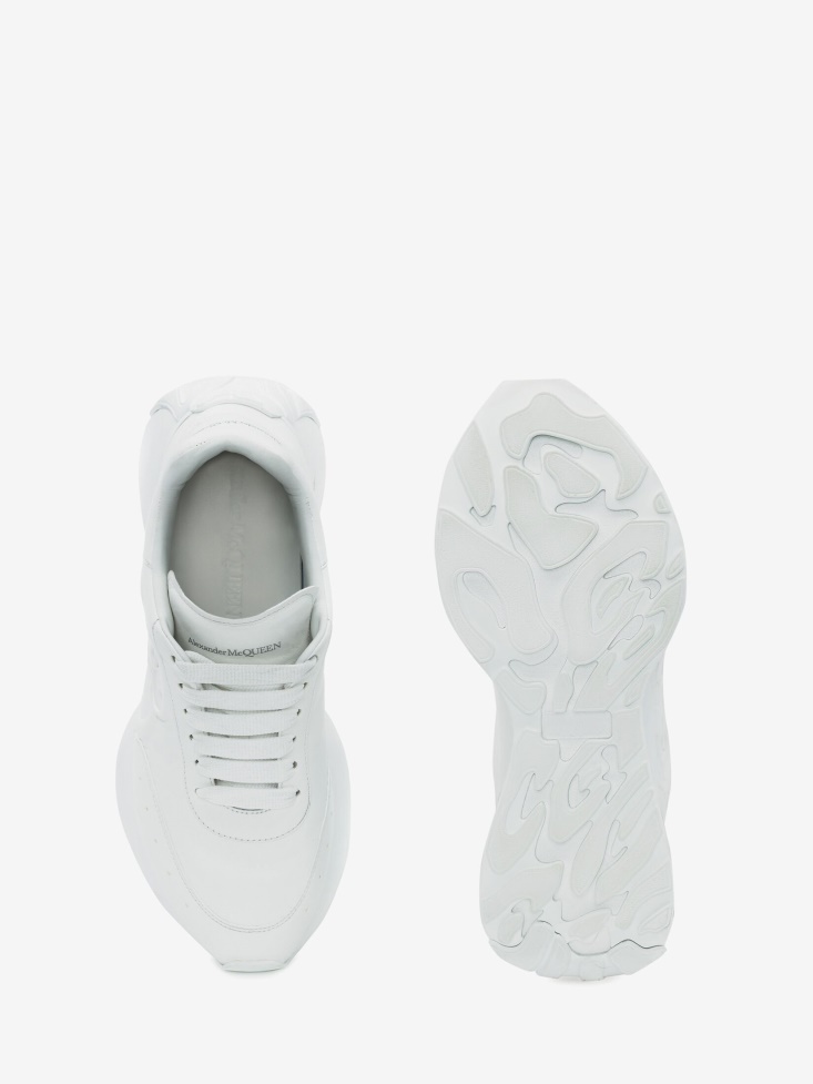 Fashion Alexander McQueen White Men's Sprint Runner