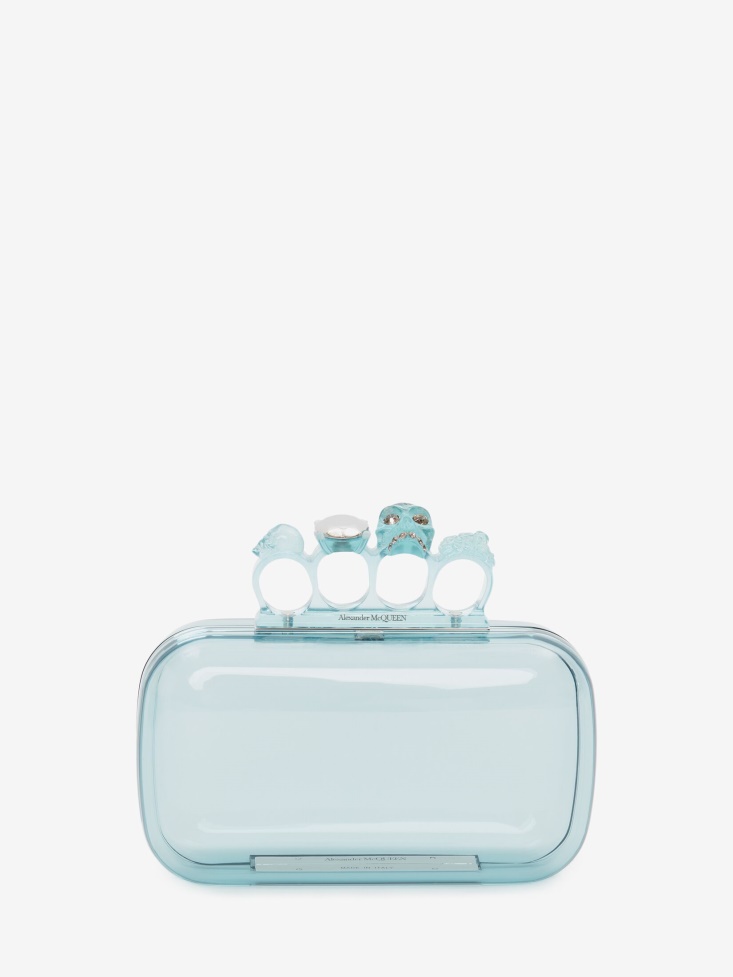 Women's Knuckle Clutch Fashion Alexander McQueen Pale Blue