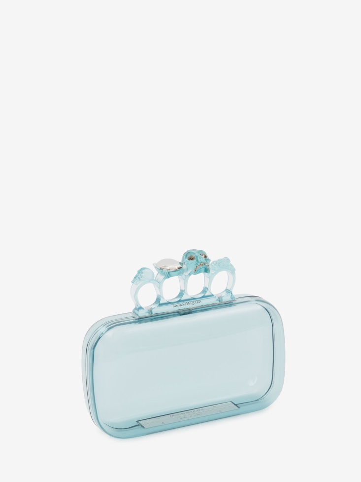 Women's Knuckle Clutch Fashion Alexander McQueen Pale Blue