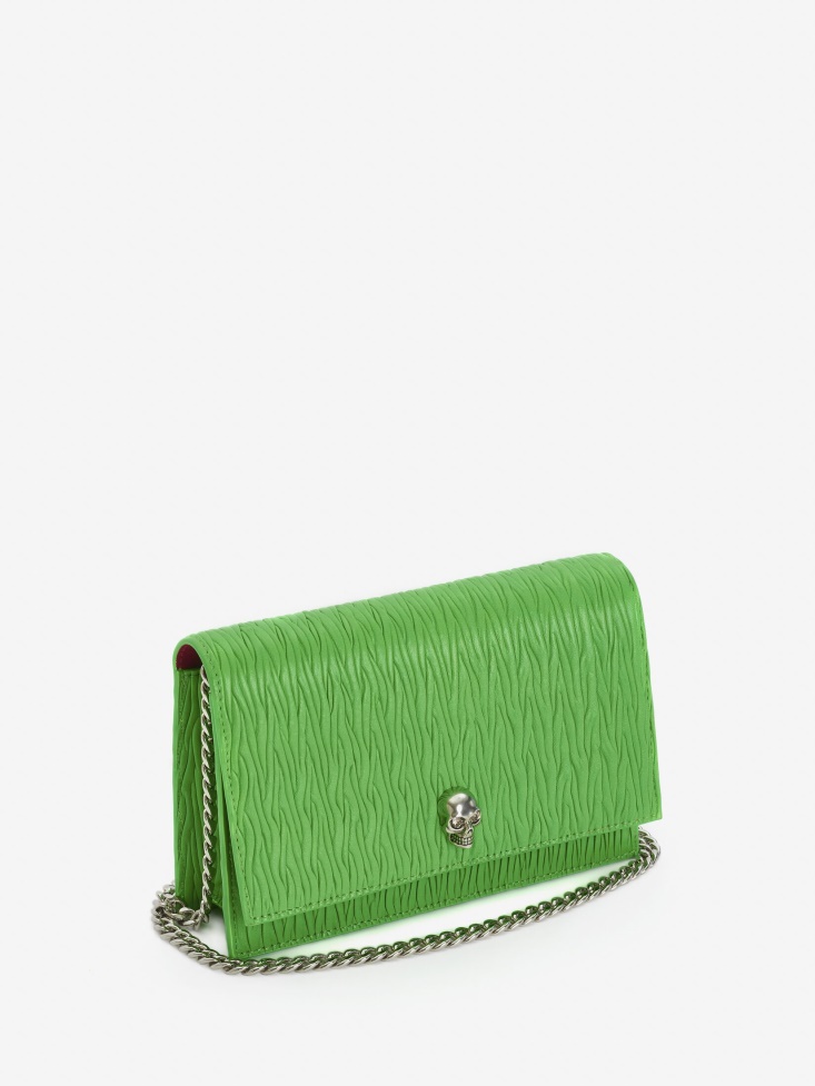 Fashion Alexander McQueen Women's Small Skull Bag Acid Green