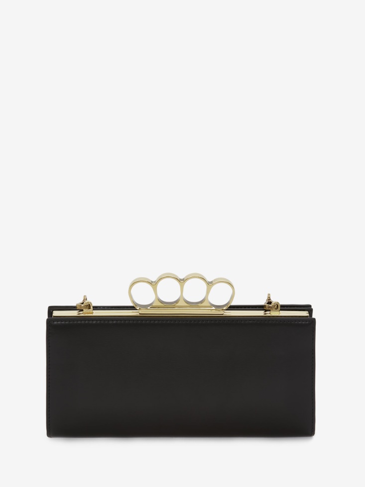 Women's The Four Ring Case With Chain Black Fashion Alexander McQueen