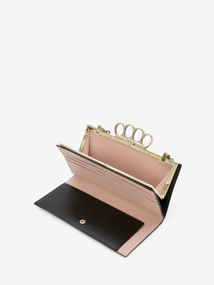 Women's The Four Ring Case With Chain Black Fashion Alexander McQueen