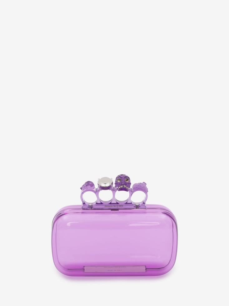 Women's Knuckle Clutch Fashion Alexander McQueen Lilac