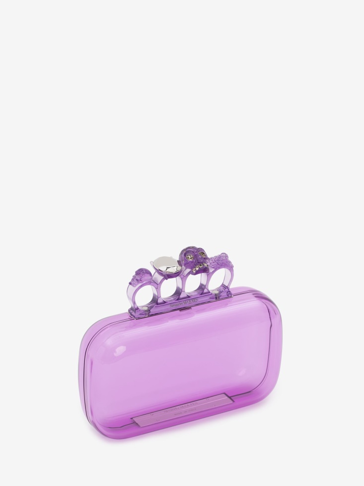 Women's Knuckle Clutch Fashion Alexander McQueen Lilac