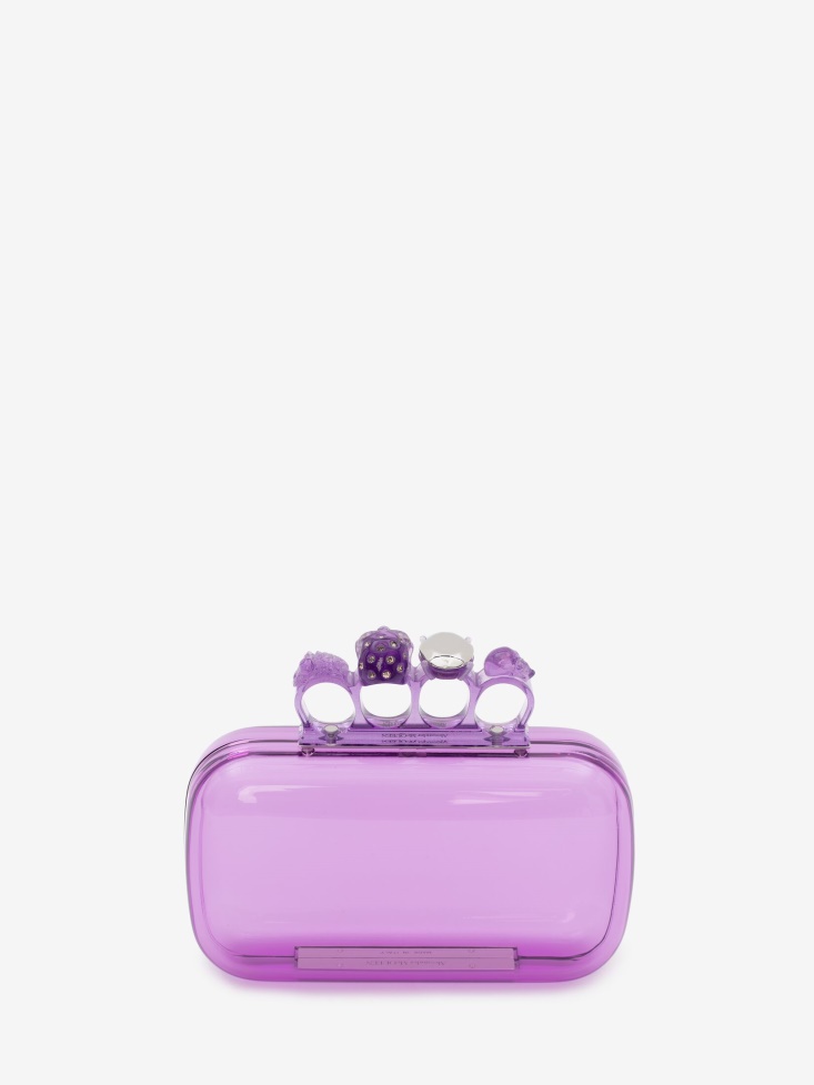 Women's Knuckle Clutch Fashion Alexander McQueen Lilac