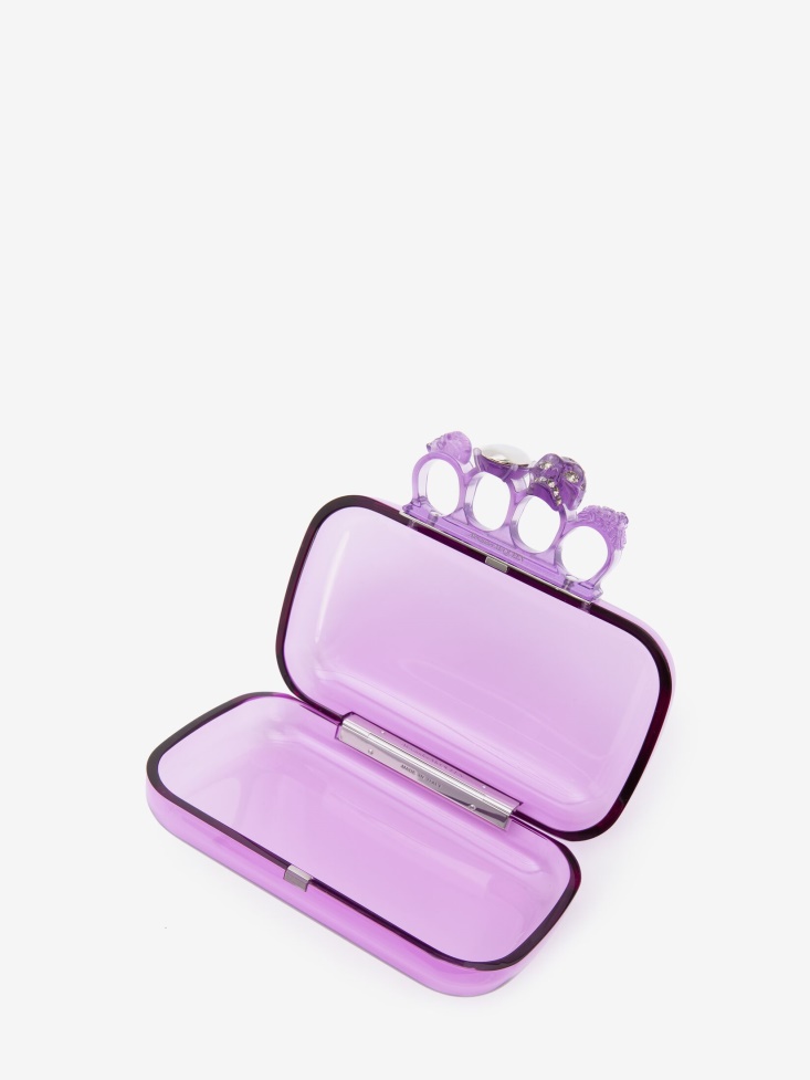 Women's Knuckle Clutch Fashion Alexander McQueen Lilac
