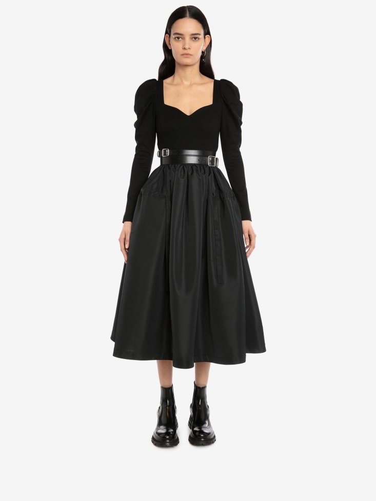 Fashion Alexander McQueen Black Women's Sweetheart Jersey Bodysuit