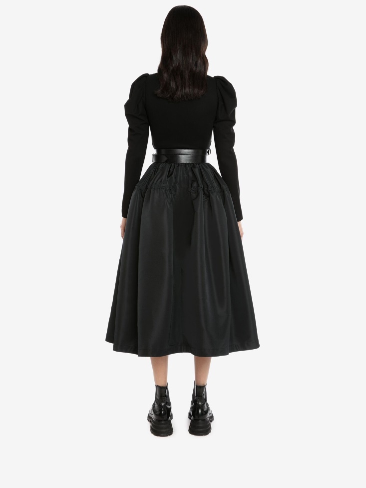 Fashion Alexander McQueen Black Women's Sweetheart Jersey Bodysuit