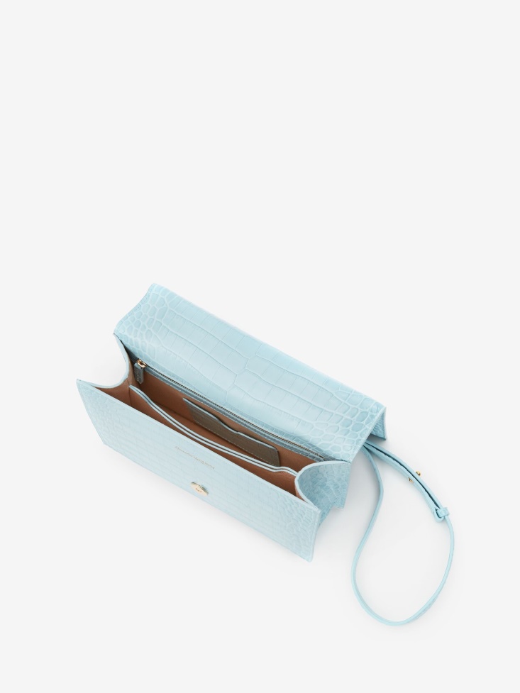 Women's Jewelled Satchel Pale Blue Fashion Alexander McQueen