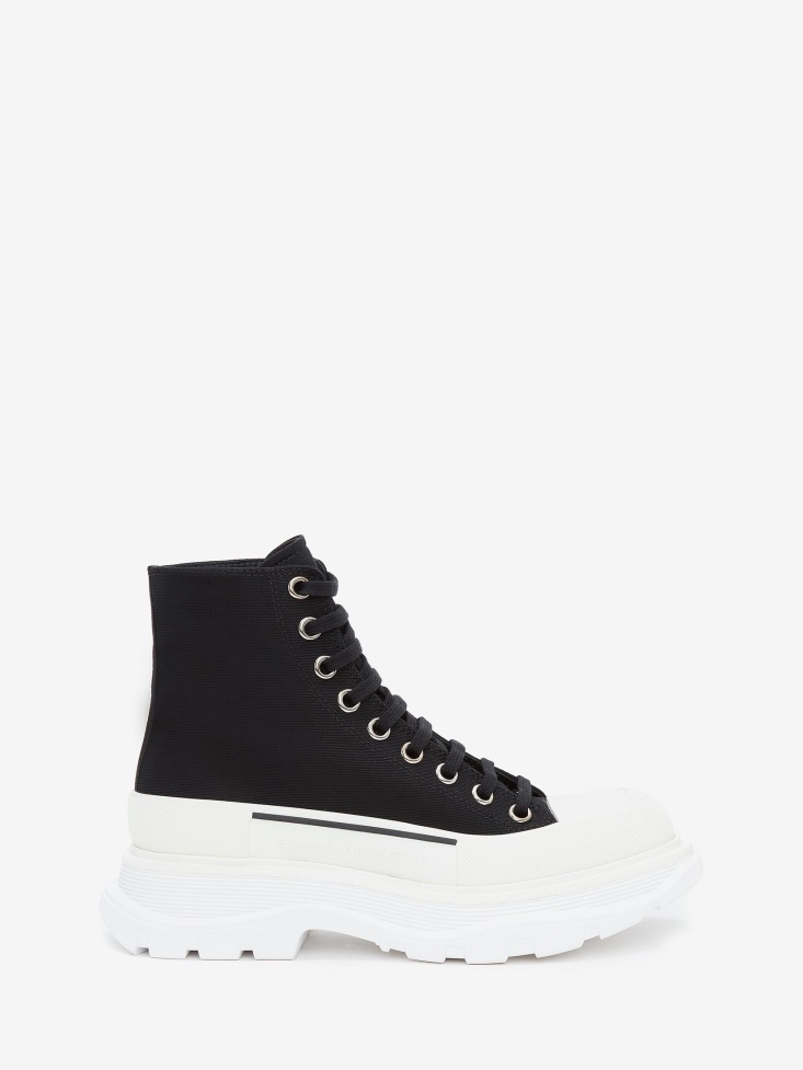 Black Women's Tread Slick Boot Fashion Alexander McQueen