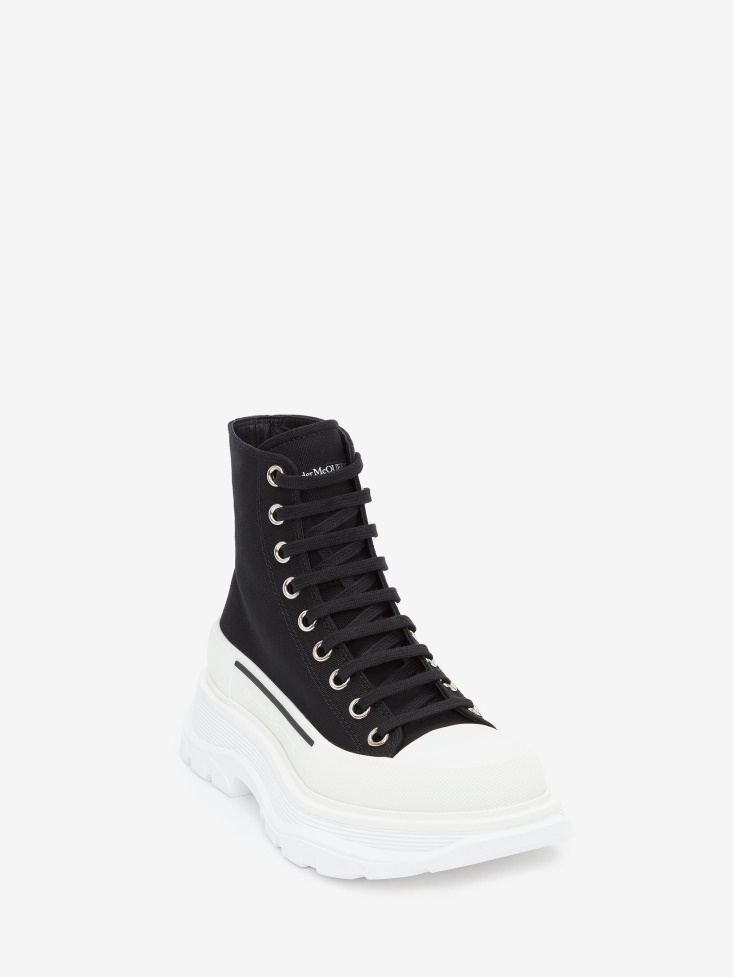 Black Women's Tread Slick Boot Fashion Alexander McQueen