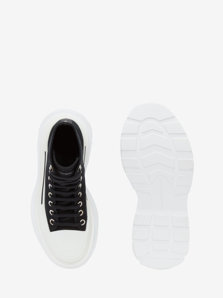 Black Women's Tread Slick Boot Fashion Alexander McQueen