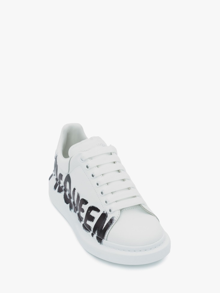 Men's in Graffiti Oversized Sneaker Fashion Alexander McQueen White/Black