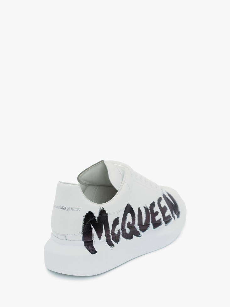 Men's in Graffiti Oversized Sneaker Fashion Alexander McQueen White/Black