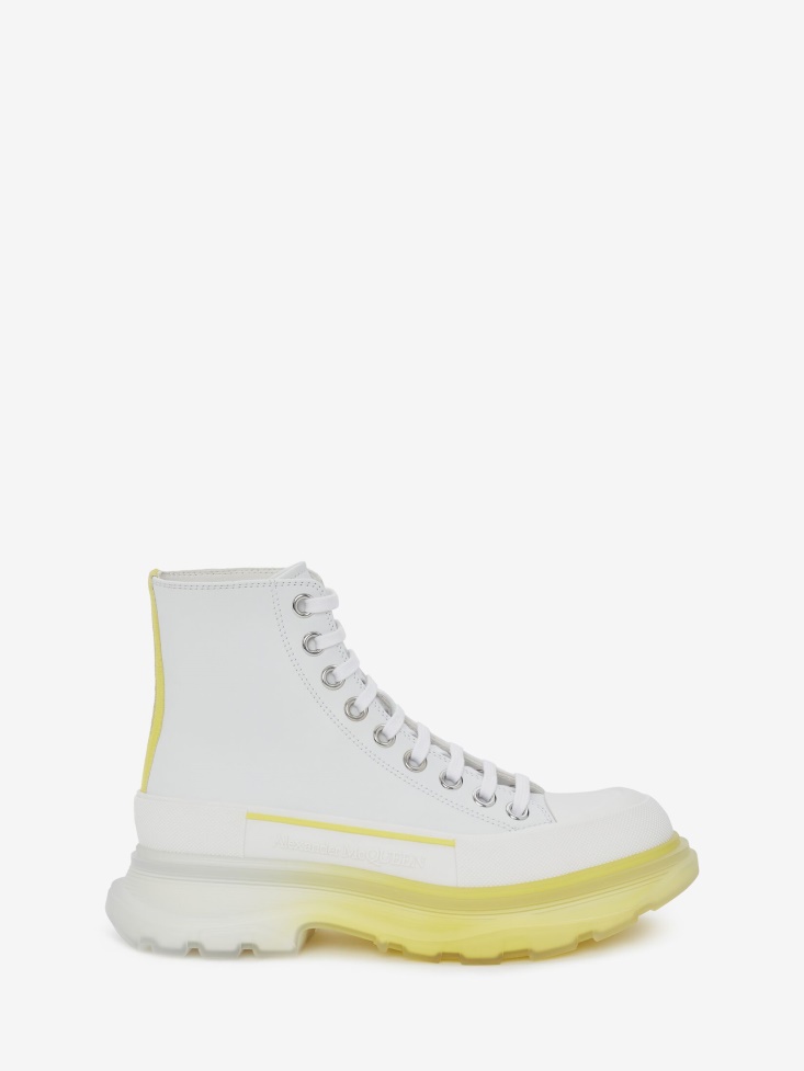 Women's Tread Slick Boot White/Lichen Fashion Alexander McQueen