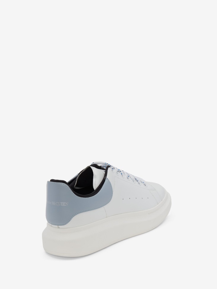 Men's Oversized Sneaker Fashion Alexander McQueen White/Spring Blue