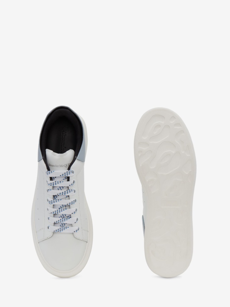 Men's Oversized Sneaker Fashion Alexander McQueen White/Spring Blue