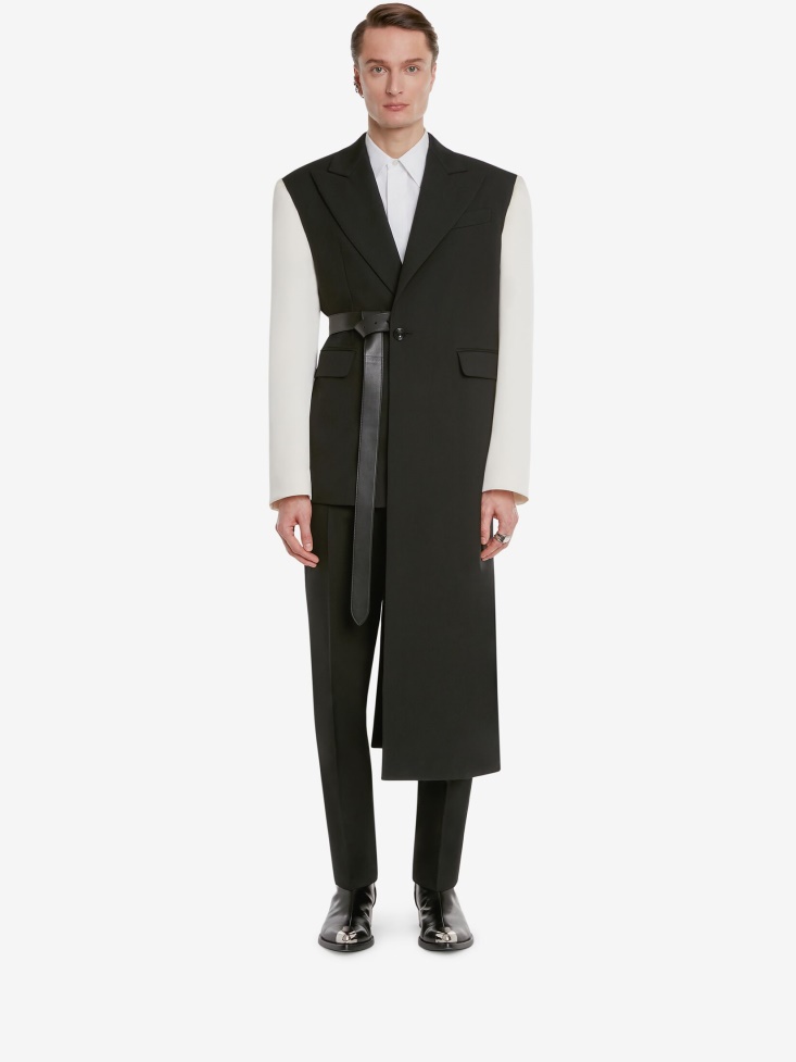 Black Fashion Alexander McQueen Men's Asymmetric Tailored Jacket
