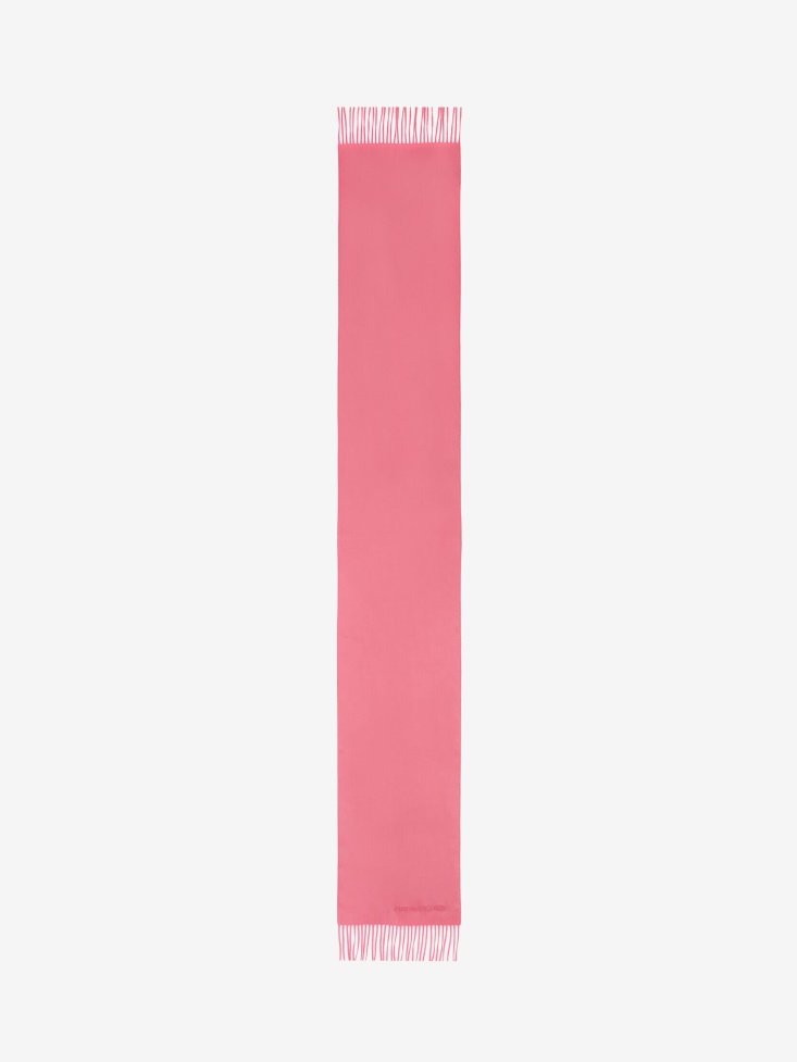 Fashion Alexander McQueen Pink Men's Embroidered Stole