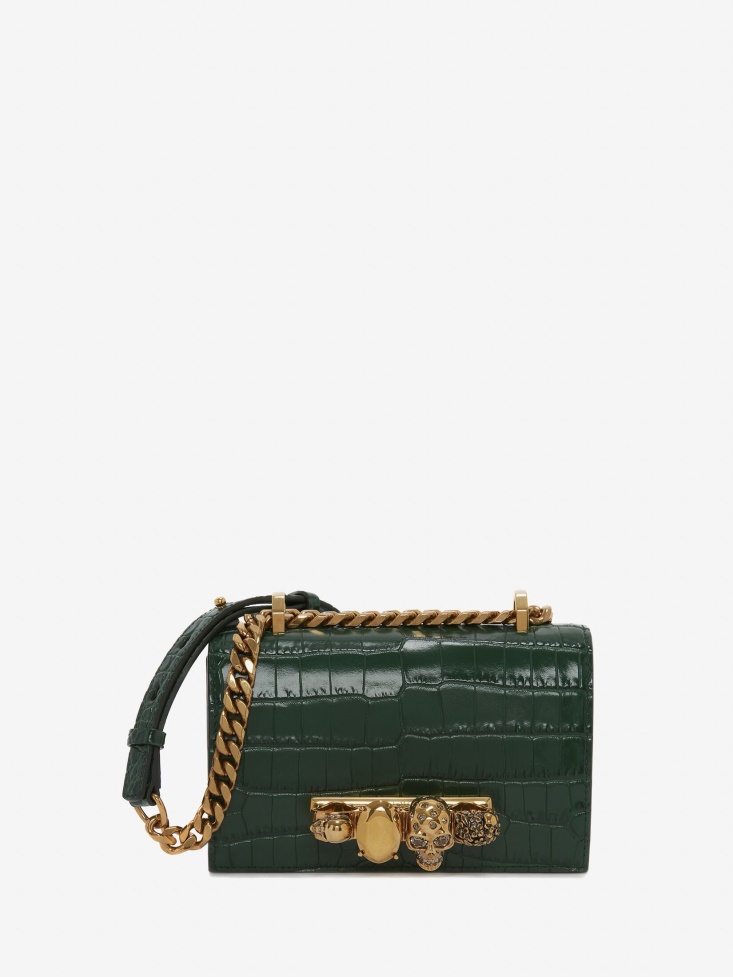 Emerald Fashion Alexander McQueen Women's Mini Jewelled Satchel