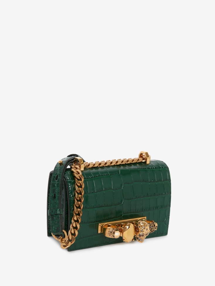 Emerald Fashion Alexander McQueen Women's Mini Jewelled Satchel