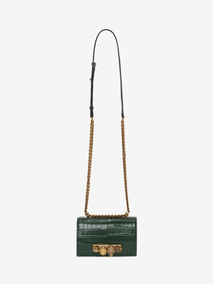 Emerald Fashion Alexander McQueen Women's Mini Jewelled Satchel