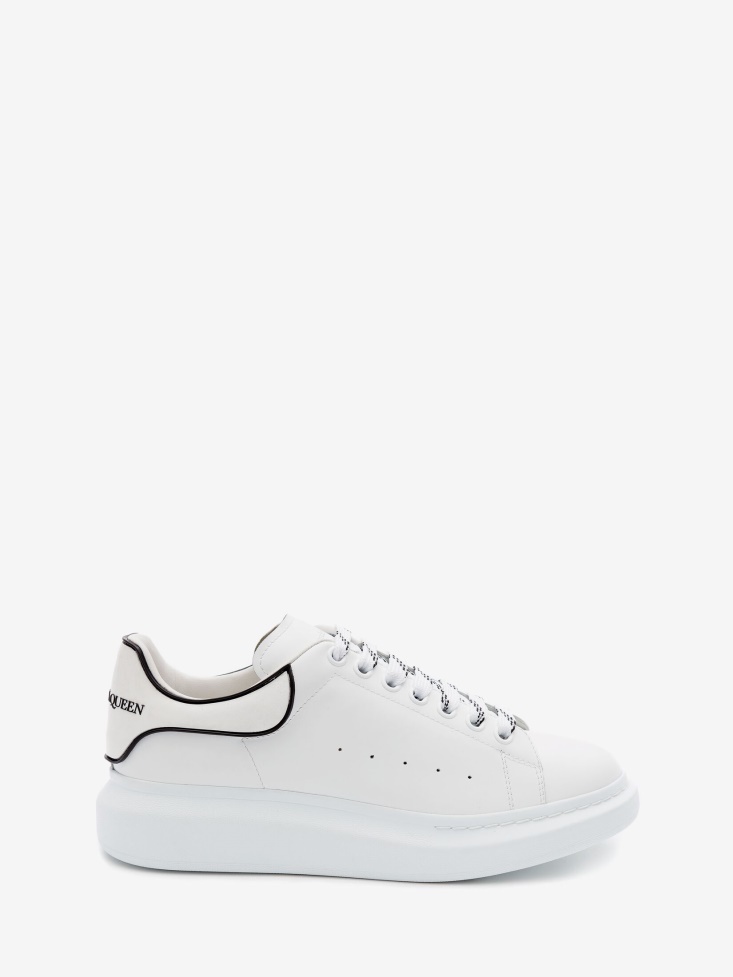 Fashion Alexander McQueen White/Black Men's Oversized Sneaker