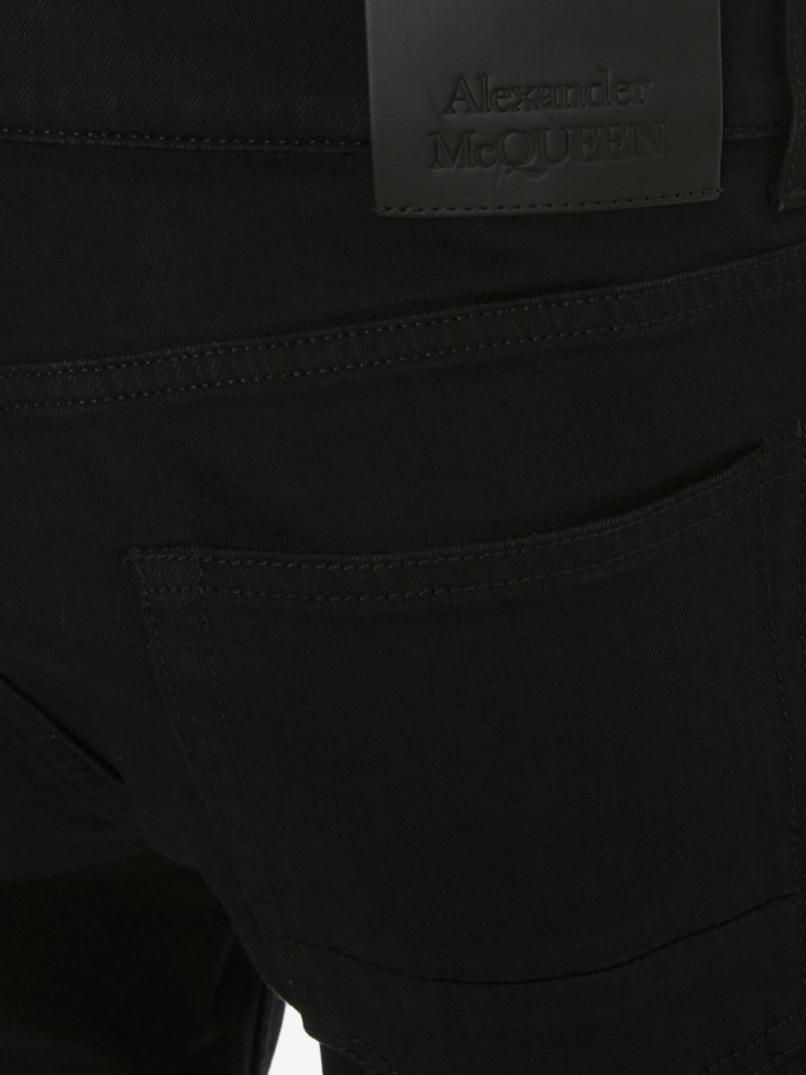 Men's Signature Jeans Fashion Alexander McQueen Black