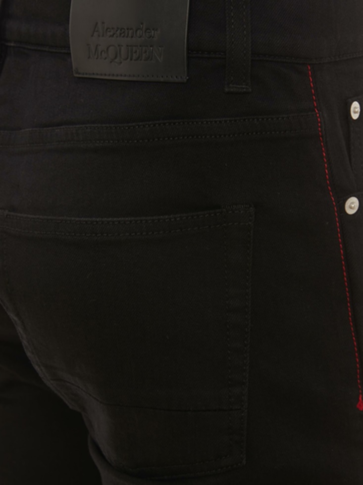 Men's Signature Jeans Fashion Alexander McQueen Black