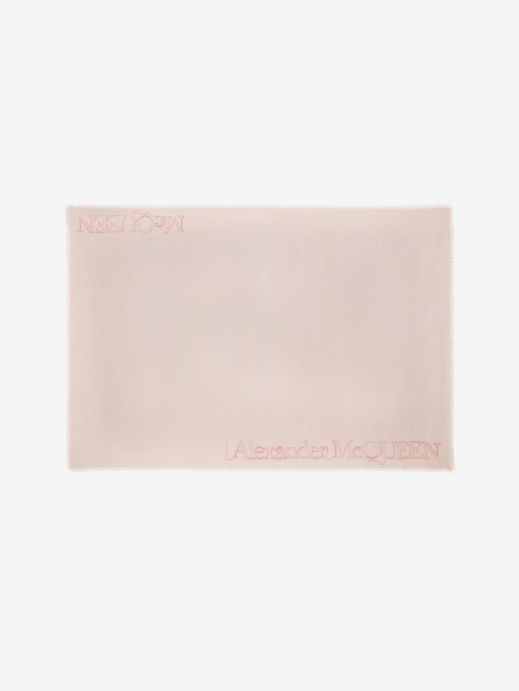 Orange Women's in Cashmere Scarf Fashion Alexander McQueen