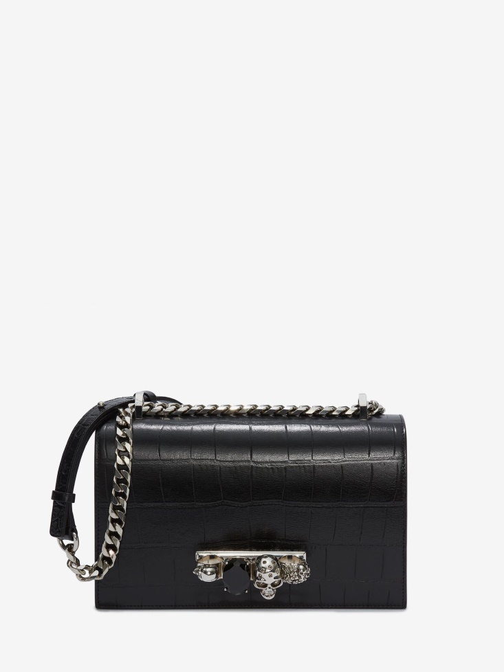 Black Fashion Alexander McQueen Women's Jewelled Satchel