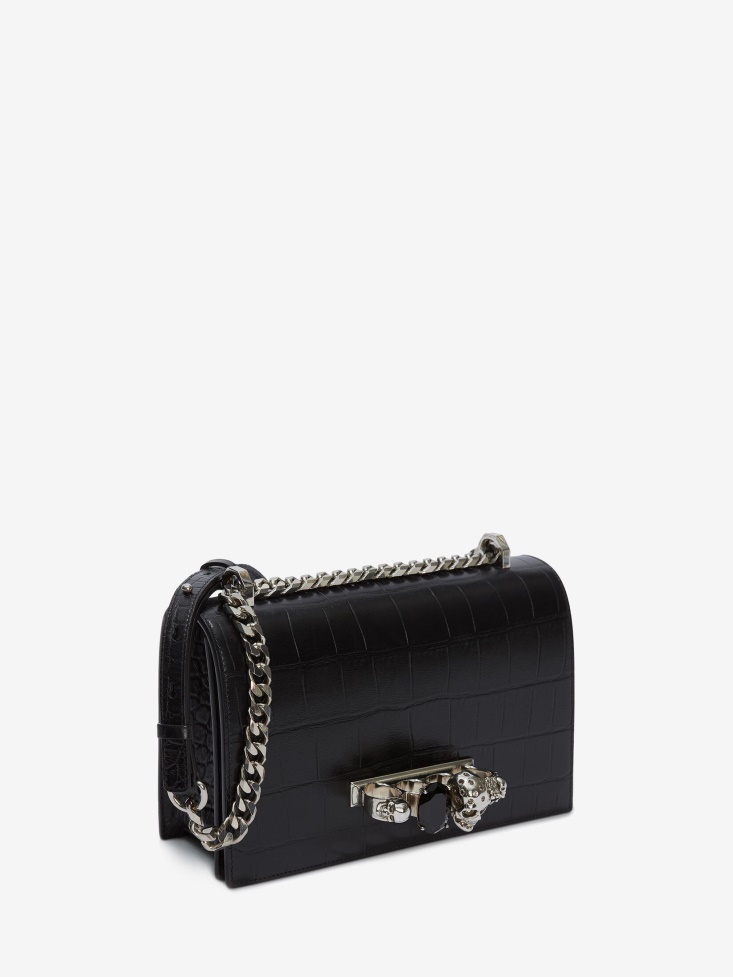 Black Fashion Alexander McQueen Women's Jewelled Satchel