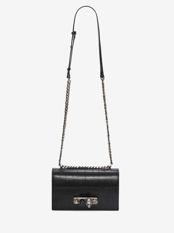 Black Fashion Alexander McQueen Women's Jewelled Satchel
