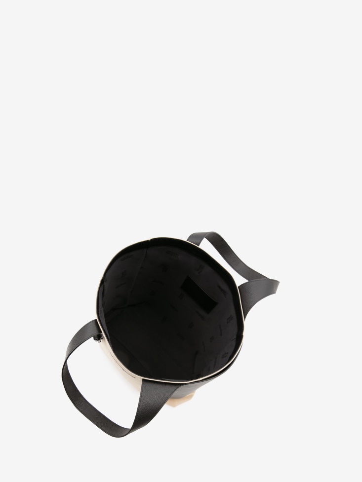 Black/Beige Fashion Alexander McQueen Men's Medium Harness Tote Bag