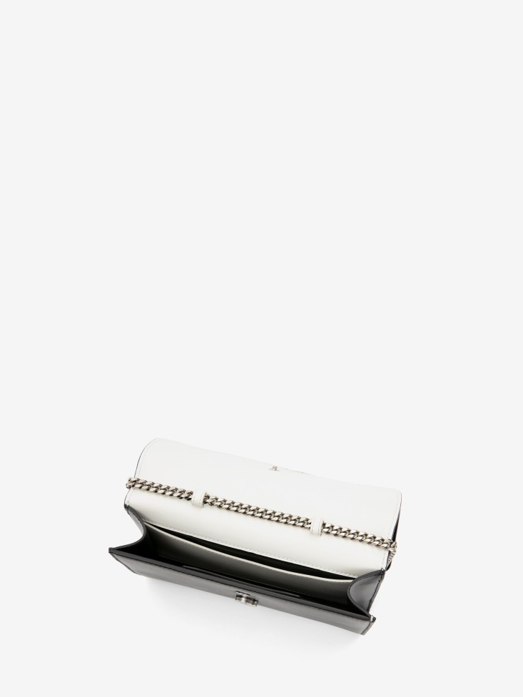 Fashion Alexander McQueen Black/Ivory Women's The Slash Clutch