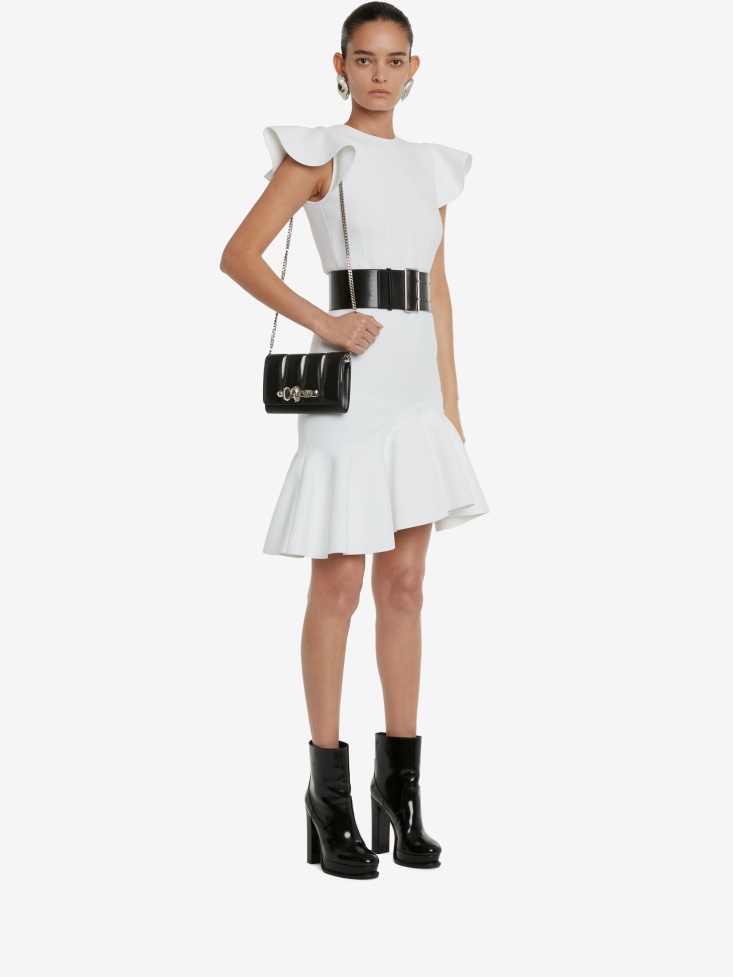 Fashion Alexander McQueen Black/Ivory Women's The Slash Clutch