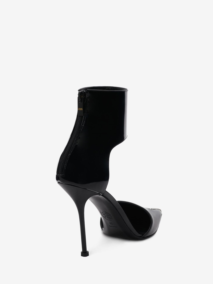 Fashion Alexander McQueen Women's Harness Punk Pump Black/Silver