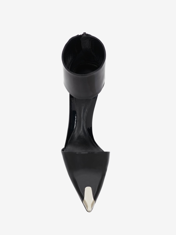 Fashion Alexander McQueen Women's Harness Punk Pump Black/Silver