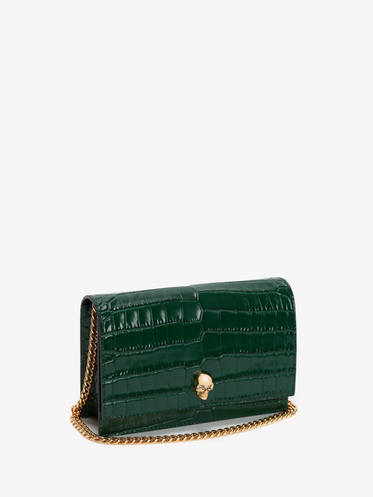 Women's Small Skull Bag Fashion Alexander McQueen Emerald